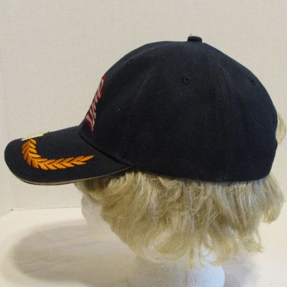 USA Graphic Eagle American Flag Black White Adjustable Snap Back Hat - Picture 5 of 9